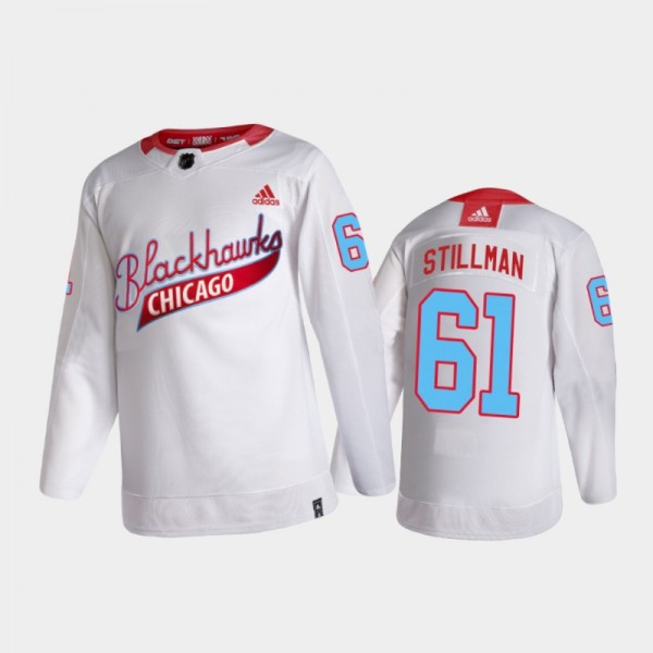 Men's Chicago Blackhawks Riley Stillman #61 One Co...