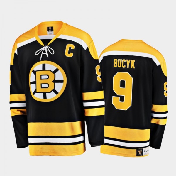 John Bucyk Boston Bruins Retired Player Black Prem...