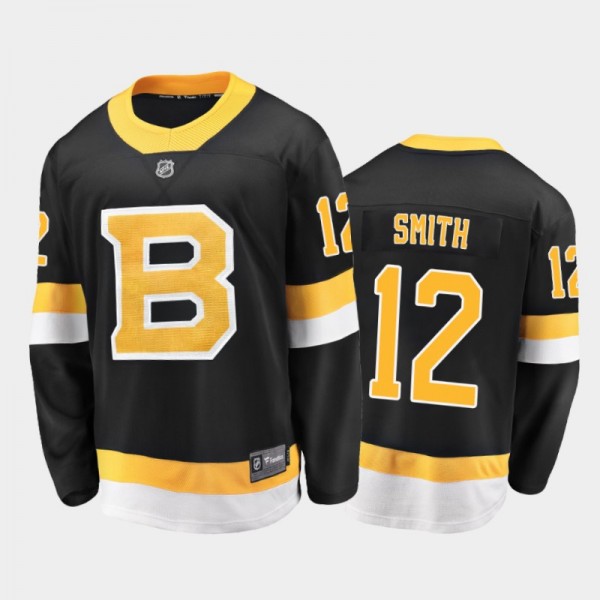 Men's Boston Bruins Craig Smith #12 Alternate Blac...