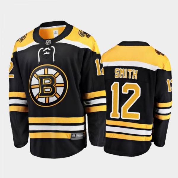 Men's Boston Bruins Craig Smith #12 Home Black 202...