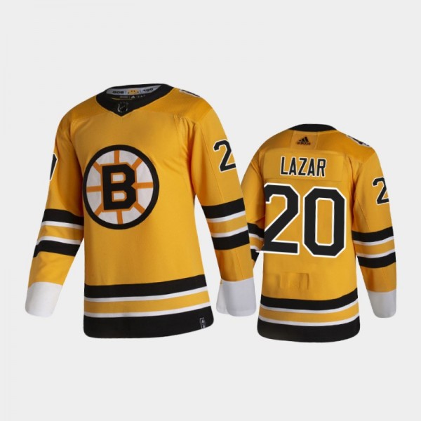 Men's Boston Bruins Curtis Lazar #20 Reverse Retro...