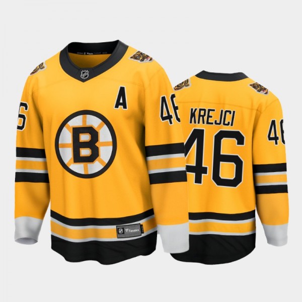 Men's Boston Bruins David Krejci #46 Reverse Retro...