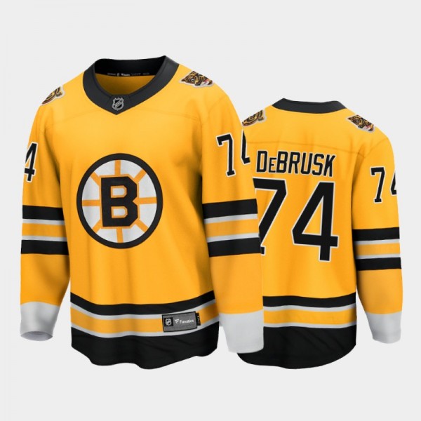 Men's Boston Bruins Jake Debrusk #74 Reverse Retro...