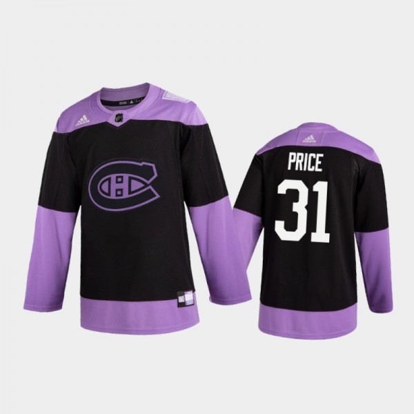 Men's Carey Price #31 Montreal Canadiens 2020 Hock...