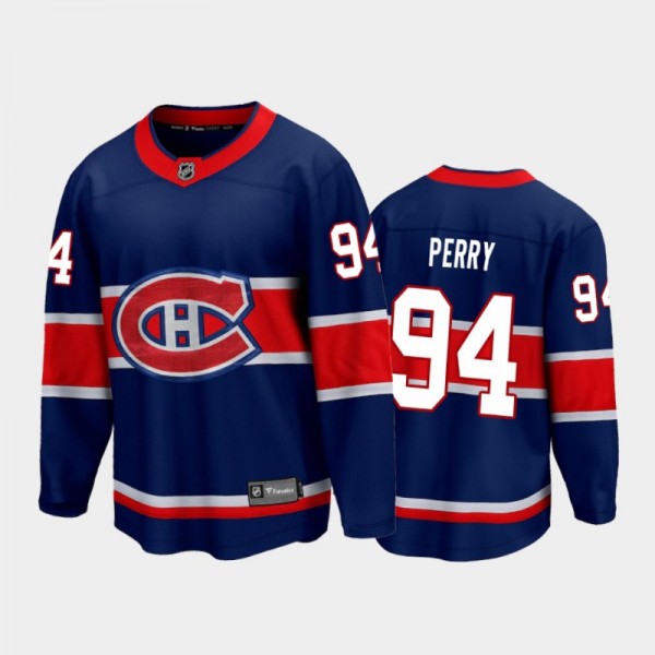Men's Montreal Canadiens Corey Perry #94 Special Edition Navy 2021 Jersey