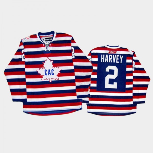 Men Montreal Canadiens Doug Harvey #2 100th Annive...