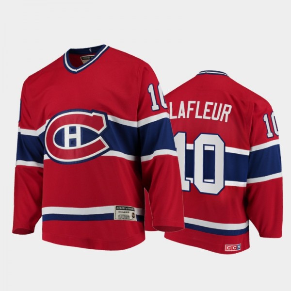 Canadiens Guy Lafleur #10 Authentic Throwback Hero...