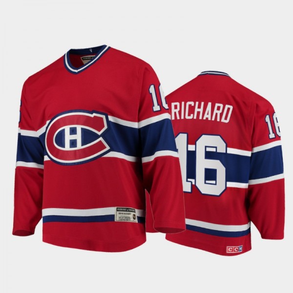 Canadiens Henri Richard #16 Authentic Throwback He...