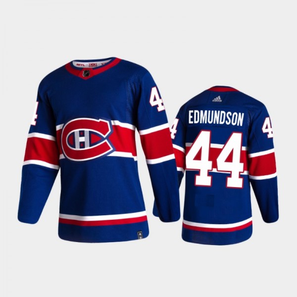 Men's Montreal Canadiens Joel Edmundson #44 Revers...
