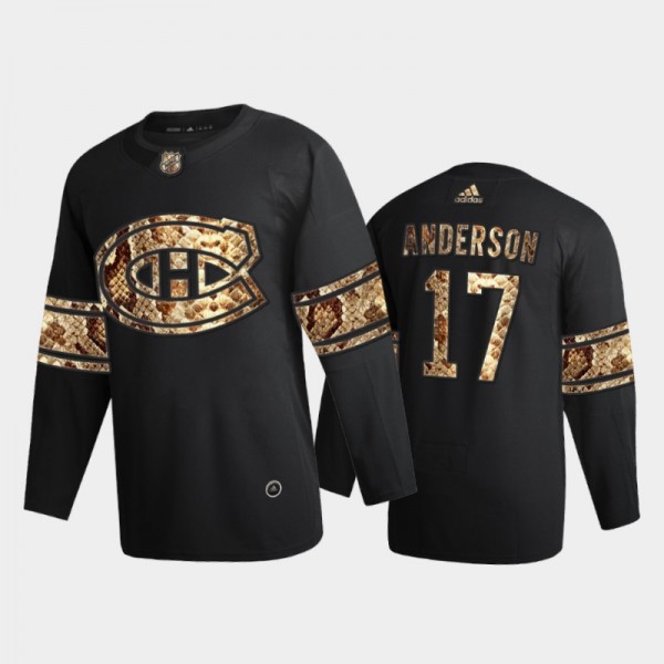 Men Montreal Canadiens Josh Anderson #17 Python Sk...