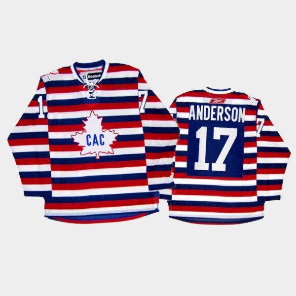 Men Montreal Canadiens Josh Anderson #17 100th Ann...