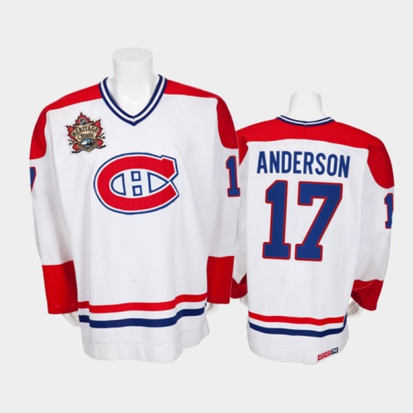 Men Montreal Canadiens Josh Anderson #17 Heritage ...