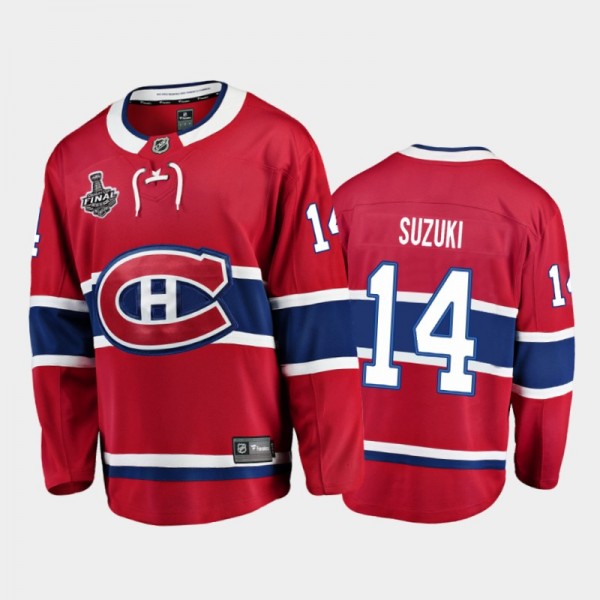 Men Montreal Canadiens Nick Suzuki #14 2021 Stanle...