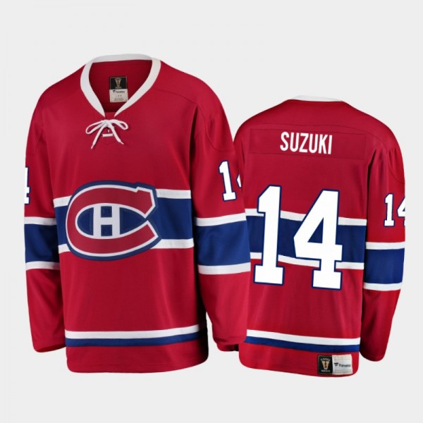Men's Montreal Canadiens Nick Suzuki #14 Heritage ...