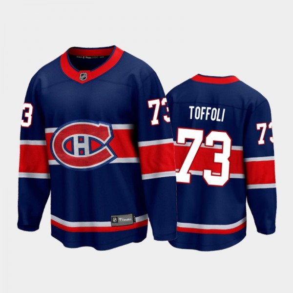Men's Montreal Canadiens Tyler Toffoli #73 Special Edition Navy 2021 Jersey
