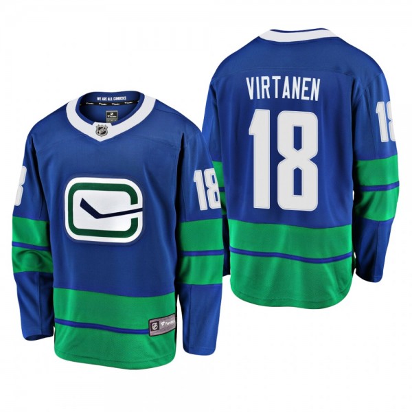Vancouver Canucks Jake Virtanen #18 Alternate Roya...