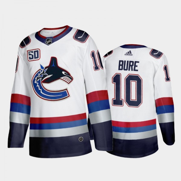 Vancouver Canucks Pavel Bure #10 Throwback White A...