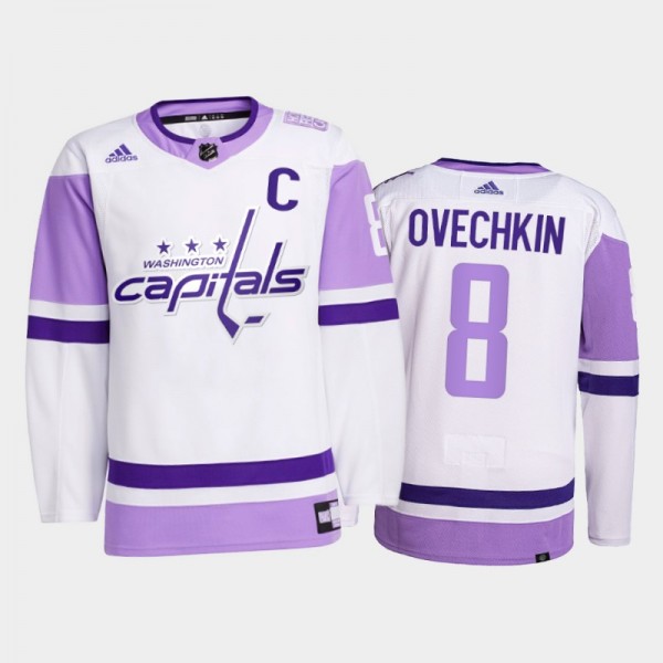 Alexander Ovechkin #8 Washington Capitals 2021 Hoc...