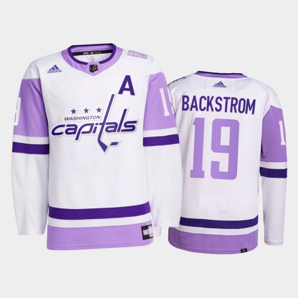 Nicklas Backstrom #19 Washington Capitals 2021 Hoc...