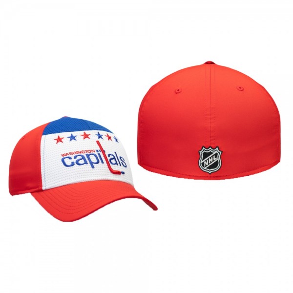 Washington Capitals White Red Breakaway Alternate Jersey Flex Hat