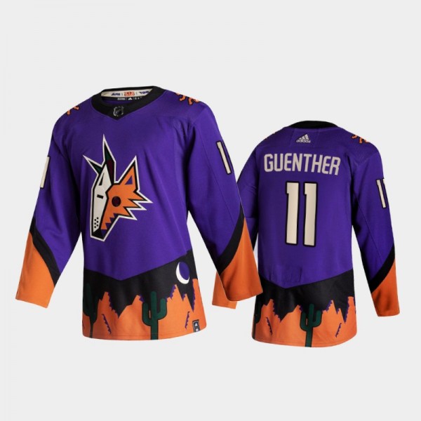 Men Arizona Coyotes Dylan Guenther #11 2021 Revers...