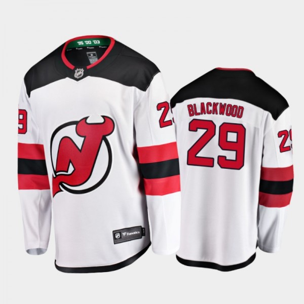 Men's New Jersey Devils Mackenzie Blackwood #29 Aw...