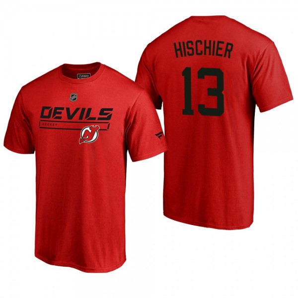Men's New Jersey Devils Nico Hischier #13 Rinkside...