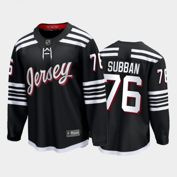 New Jersey Devils #76 P.K. Subban Black 2022 Alter...