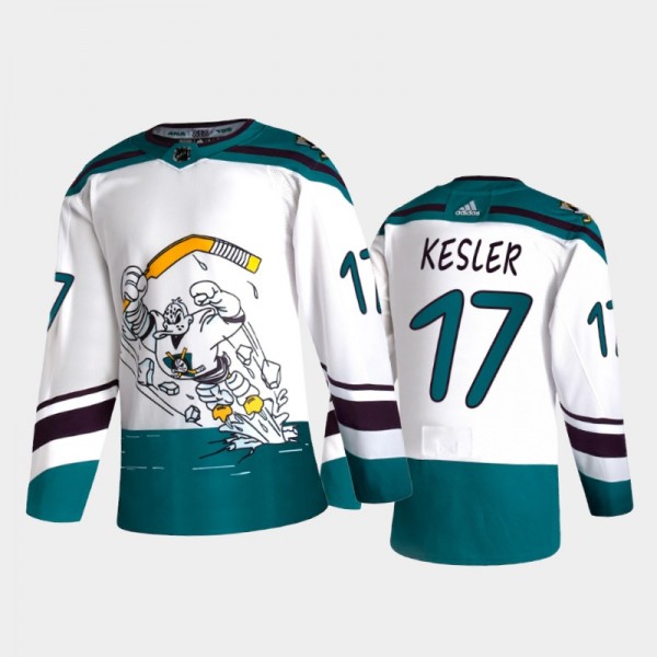 Men Anaheim Ducks Ryan Kesler #17 Reverse Retro 2020-21 White Special Edition Authentic Jersey