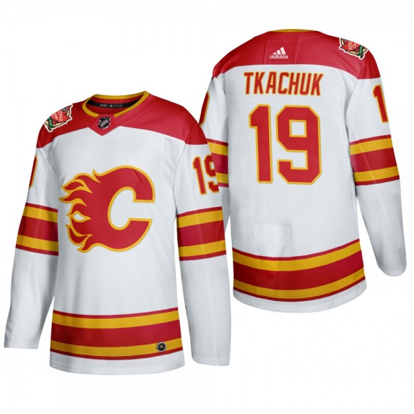 Matthew Tkachuk #19 Calgary Flames Authentic 2019 Heritage Classic White Jersey