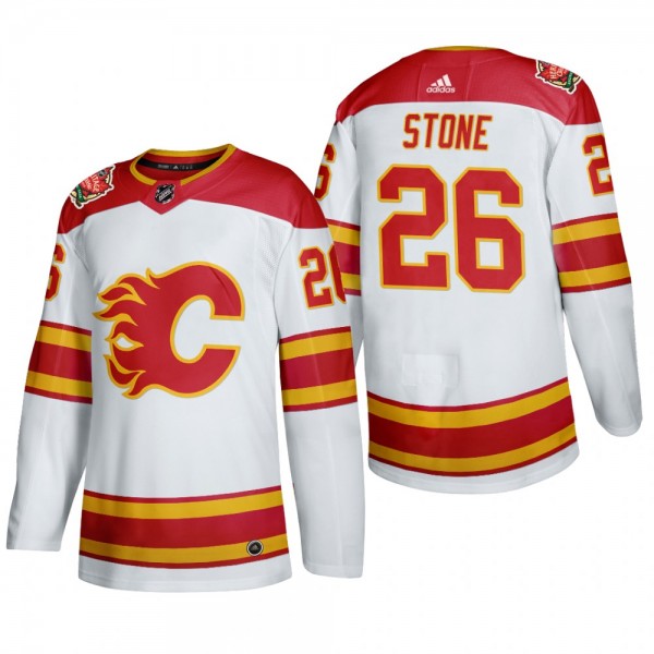 Michael Stone #26 Calgary Flames Authentic 2019 Heritage Classic White Jersey