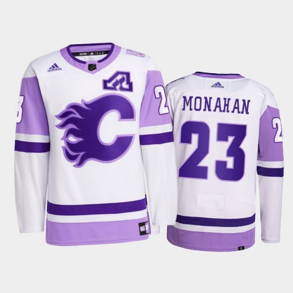 Sean Monahan #23 Calgary Flames 2021 HockeyFightsC...