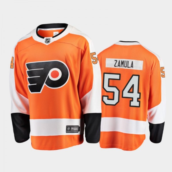 Men's Philadelphia Flyers Egor Zamula #54 Home Ora...