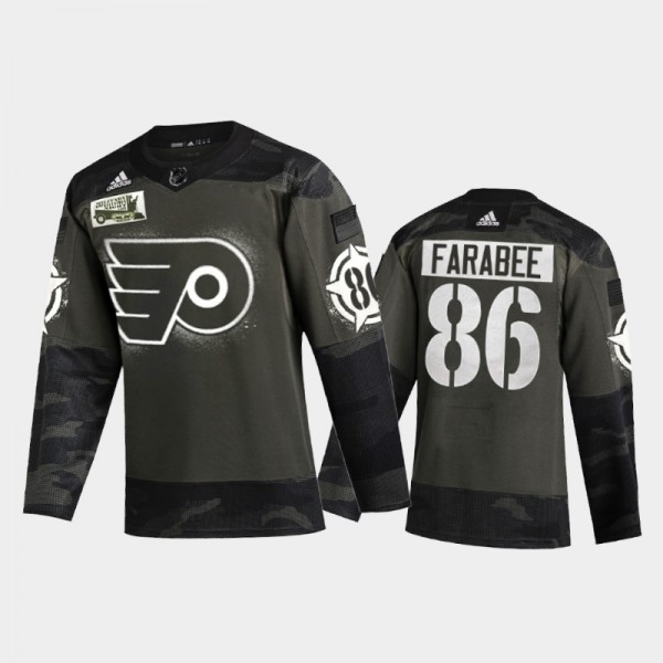 Men's Philadelphia Flyers Joel Farabee #86 2021 Mi...