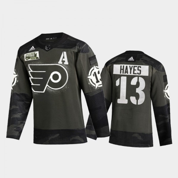 Men's Philadelphia Flyers Kevin Hayes #13 2021 Mil...