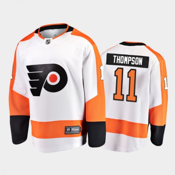 Philadelphia Flyers #11 Nate Thompson Away White 2...