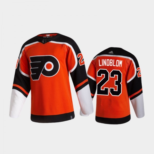 Men's Philadelphia Flyers Oskar Lindblom #23 Rever...
