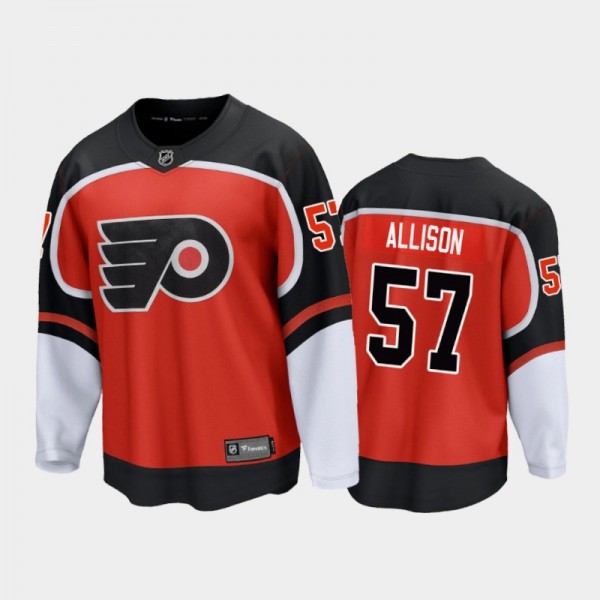 Men's Philadelphia Flyers Wade Allison #57 Reverse...