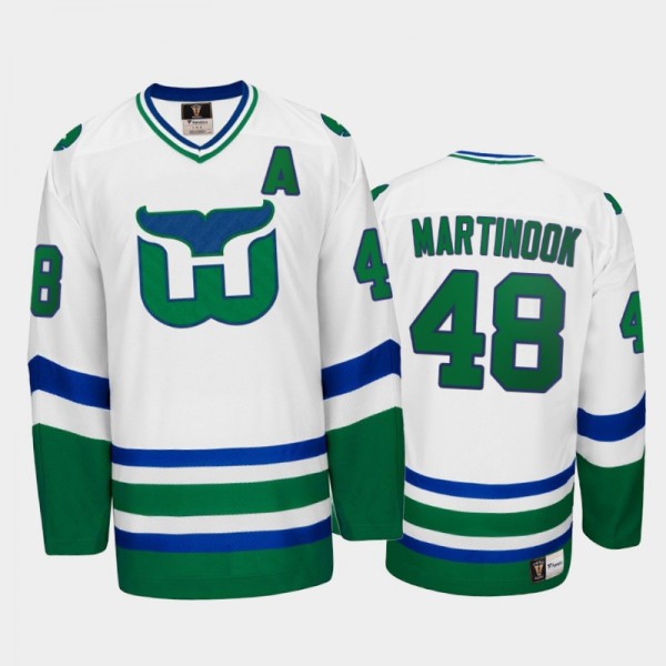 Jordan Martinook #48 Hartford Whalers Throwback He...