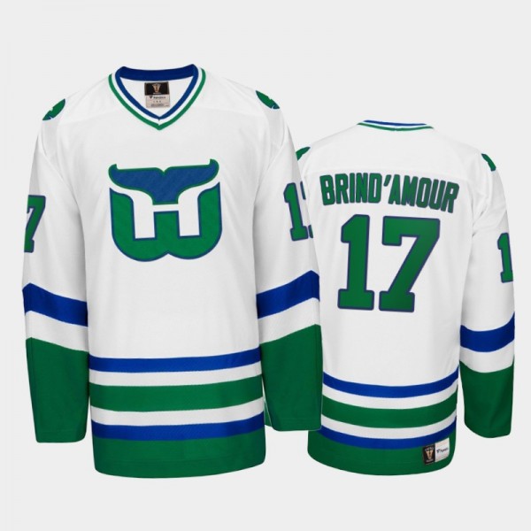 Rod Brind'Amour #17 Hartford Whalers Throwback Heritage White Jersey
