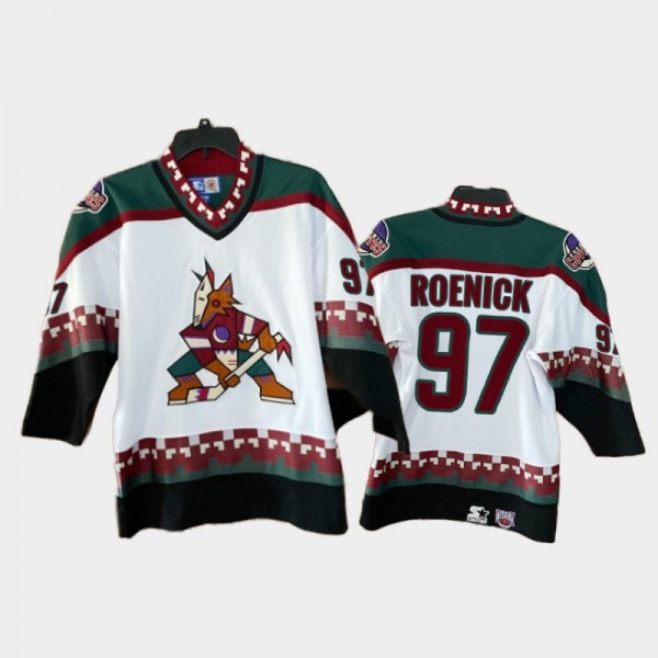 Howling Coyote Jeremy Roenick #97 Classic Kachina White Ring of Honor Jersey