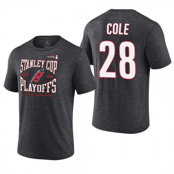 Ian Cole 2022 Stanley Cup Playoffs Carolina Hurricanes Charcoal T-Shirt