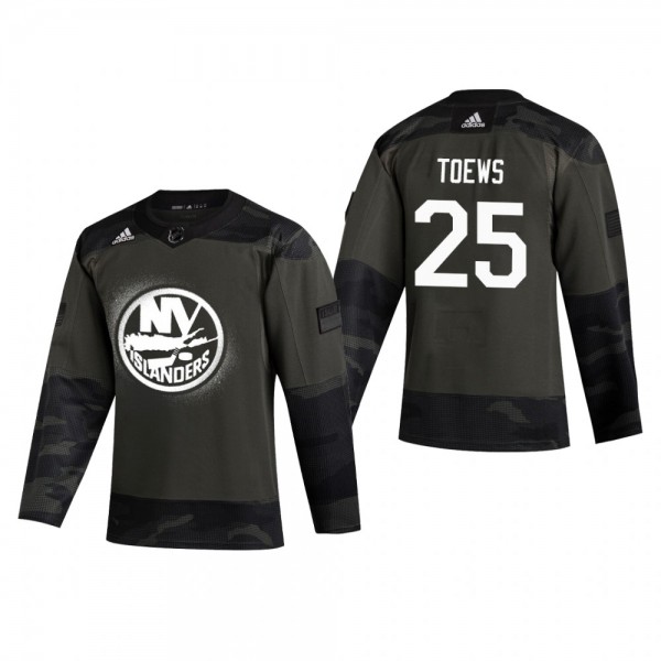 New York Islanders Devon Toews #25 2019 Veterans D...