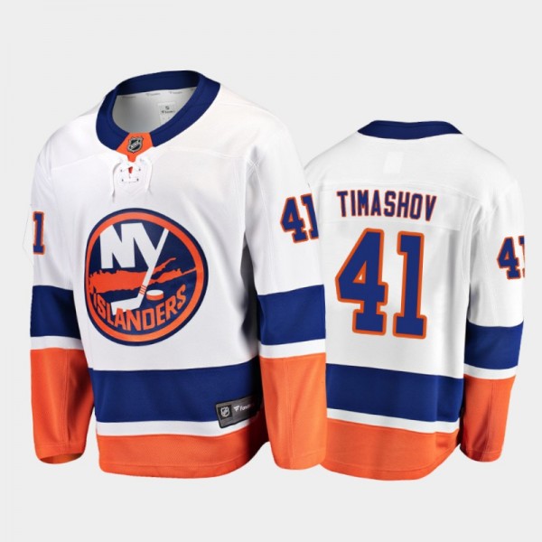 Men's New York Islanders Dmytro Timashov #41 Away ...