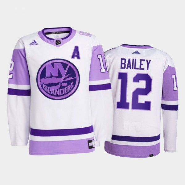 New York Islanders 2021 HockeyFightsCancer Josh Ba...
