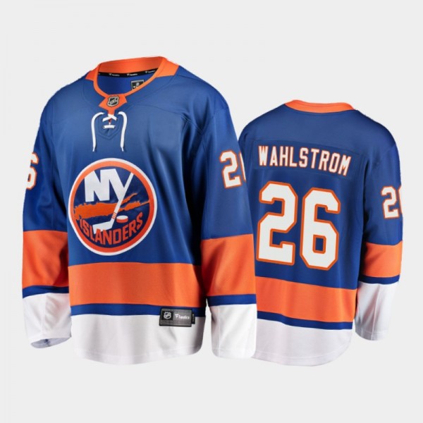 Islanders Oliver Wahlstrom #26 Home 2021-22 Royal ...