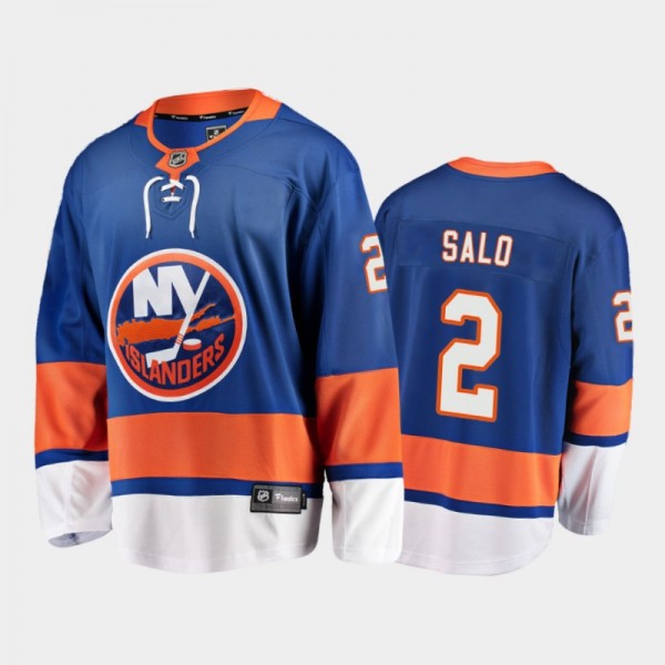 New York Islanders #2 Robin Salo Royal 2021-22 Hom...