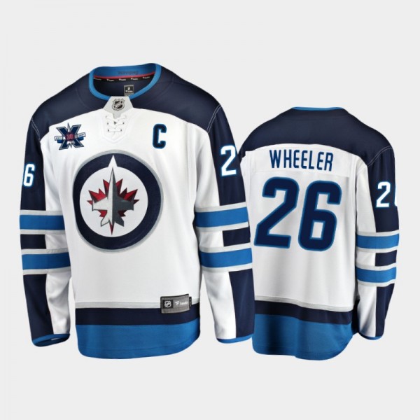Men's Winnipeg Jets Blake Wheeler #26 10th Anniver...