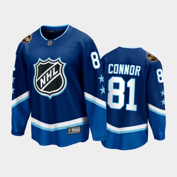 Jets Kyle Connor #81 2022 All-Star Blue Western Co...