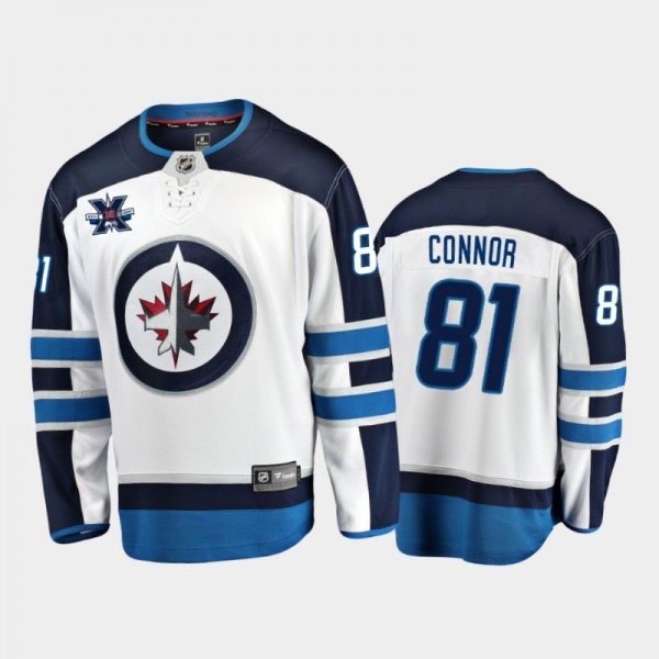 Men's Winnipeg Jets Kyle Connor #81 10th Anniversa...